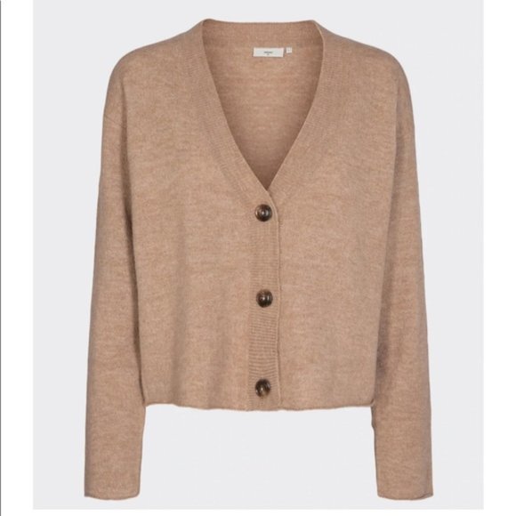 MINIMUM Brown Moffie Button Alpaca Cardigan - Picture 11 of 11